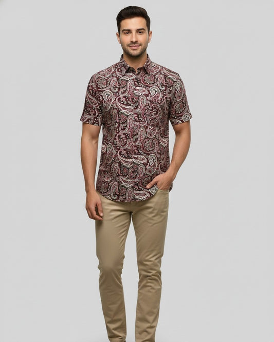 half shirt for men