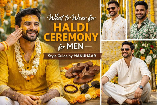 What to wear for Haldi ceremony for men wearing yellow kurta and white pajama