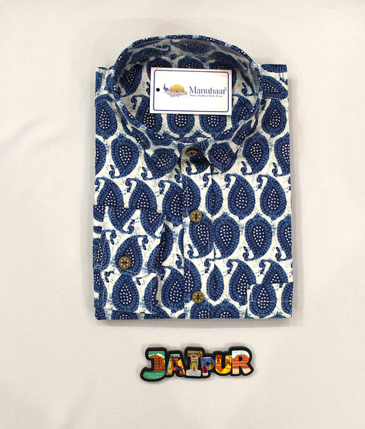 Blue Rainleaf Full Shirt