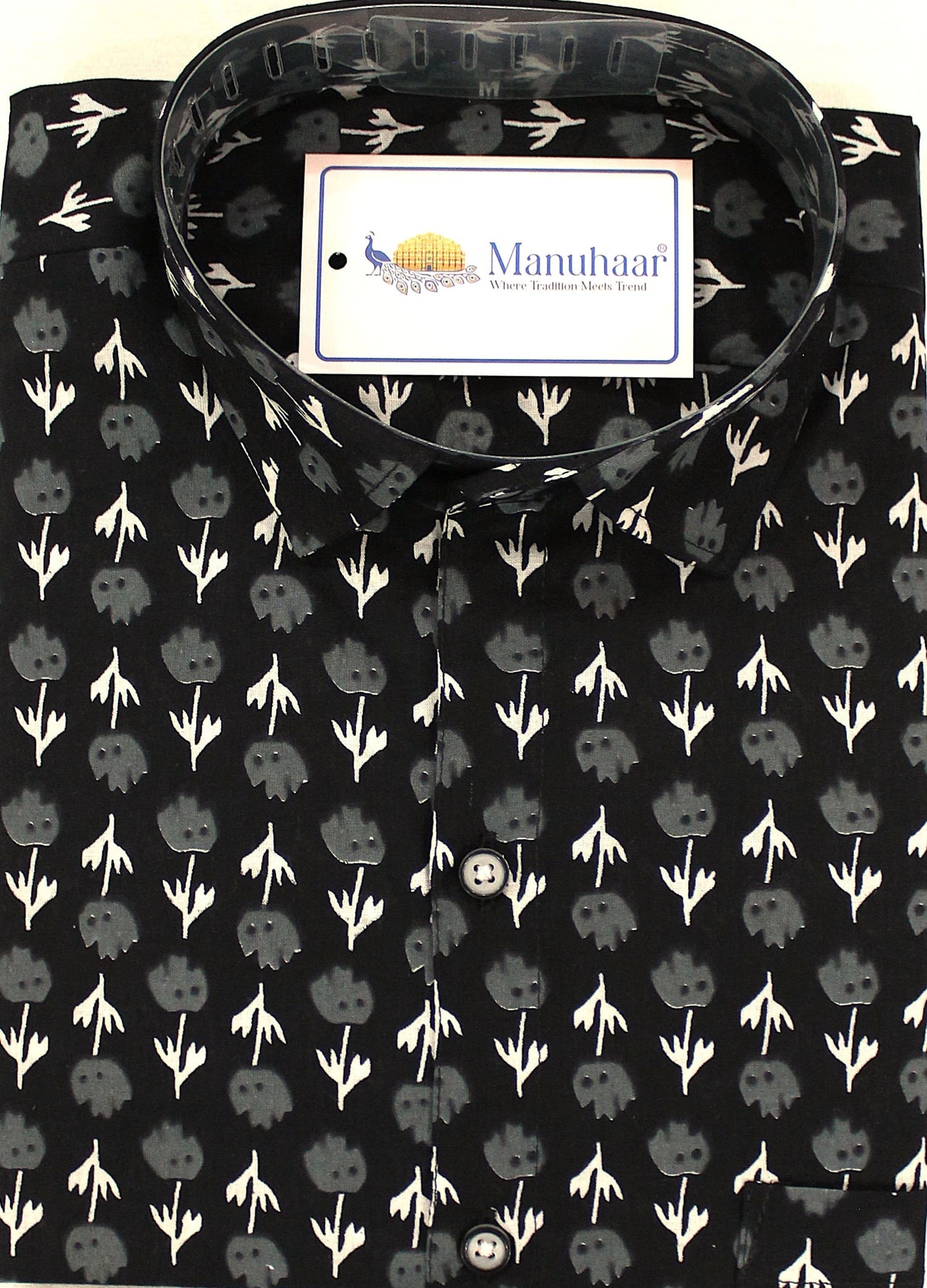 Black Rose Half Shirt