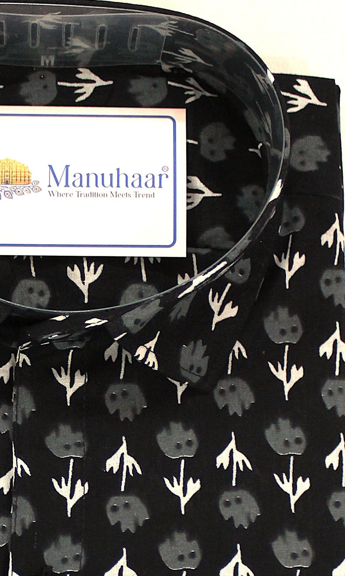 Black Rose Half Shirt
