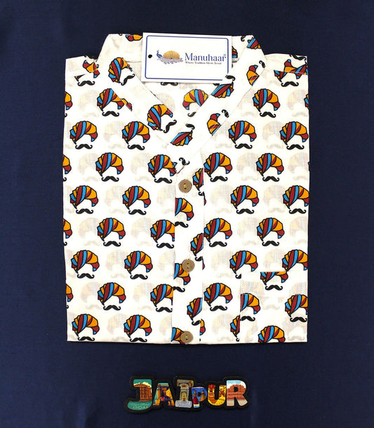 Multi Color Pagdi Short Kurta