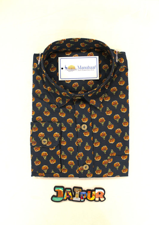 Blue Marigold Full Shirt