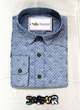 Sky Blue Floral Full Shirt