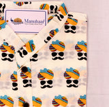 Yellow Pagdi Short Kurta