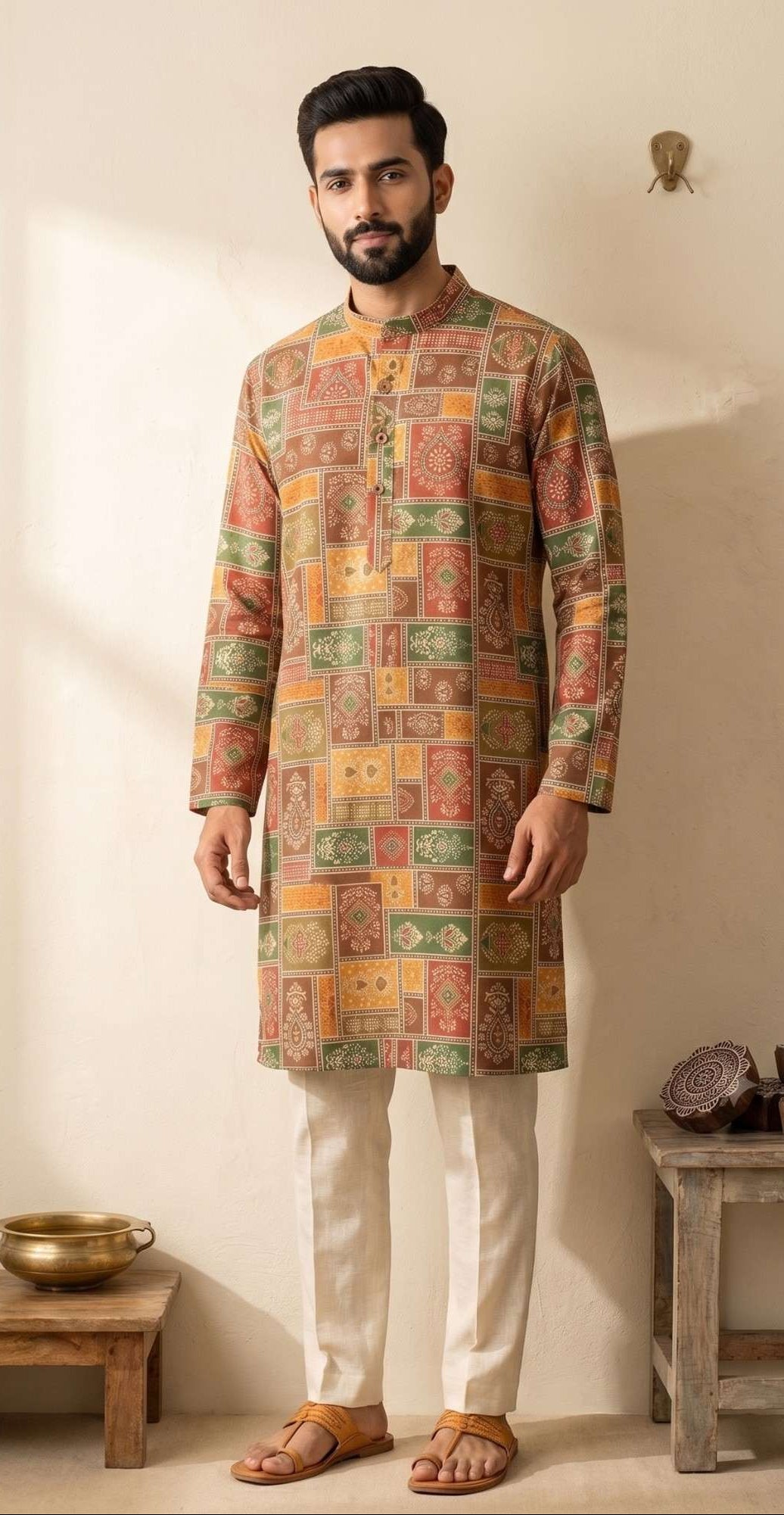 Multi Colour Long Kurta