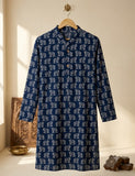 Blue Camel Art Long Kurta