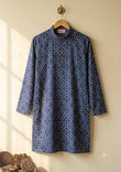 Blue Bandage Long Kurta