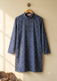 Blue Bandage Long Kurta