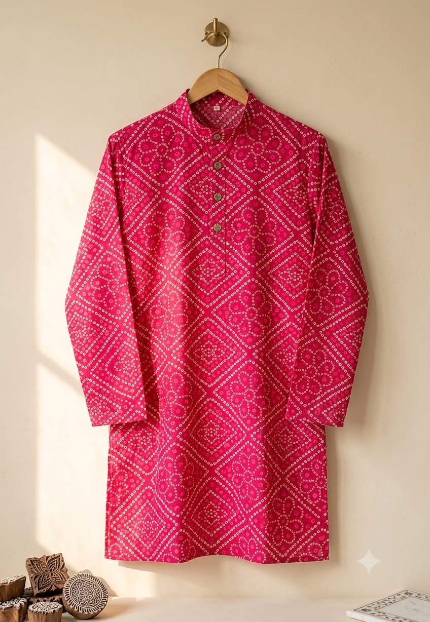 Rani Bandage Long Kurta