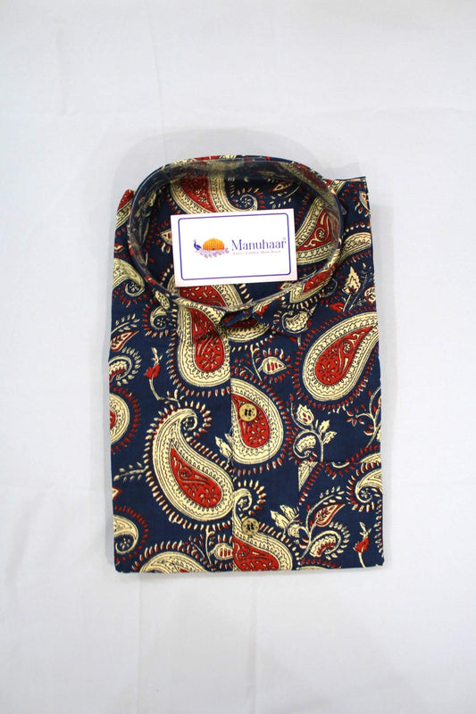 Heritage Blue Half Shirt