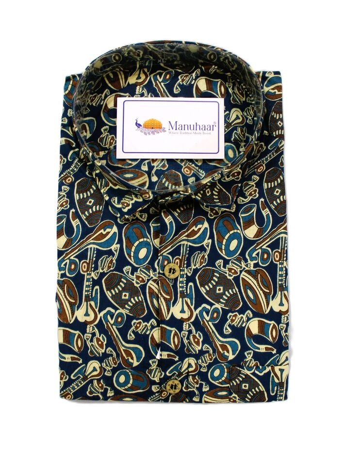 Musical Blue Full Shirt